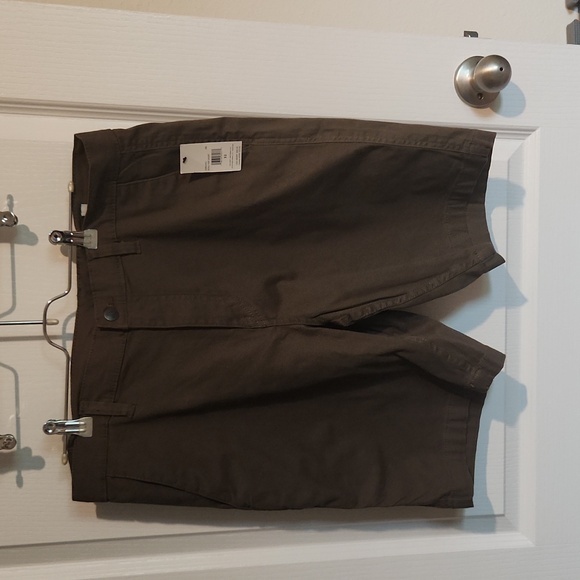 Volcom Other - NWT Volcom Road Trip Chino Shorts Mens Olive Green Logos Pockets Size 32 Preppy